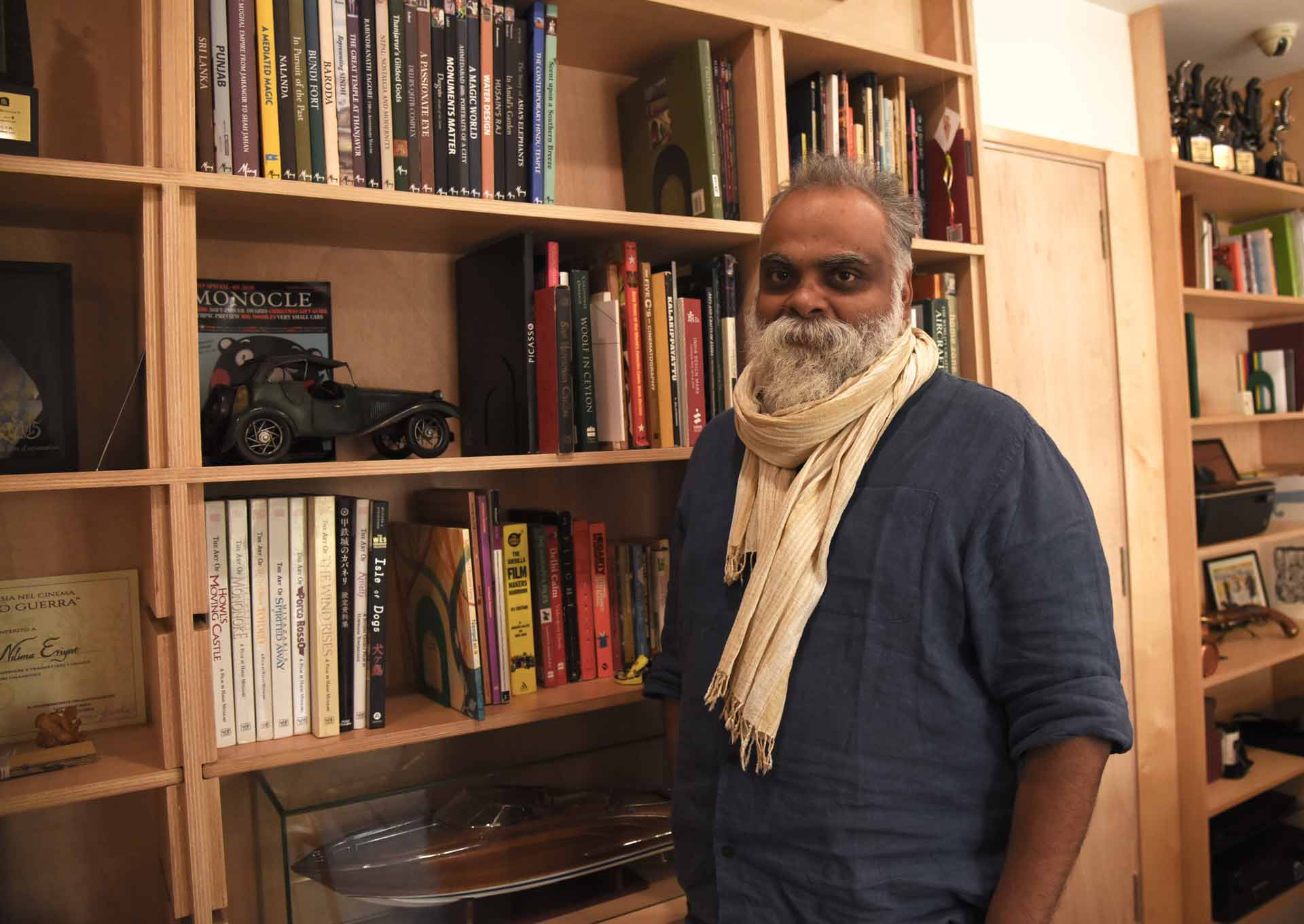 Suresh with his trophies