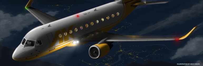 Aeroplane illustration by Arun Kishor