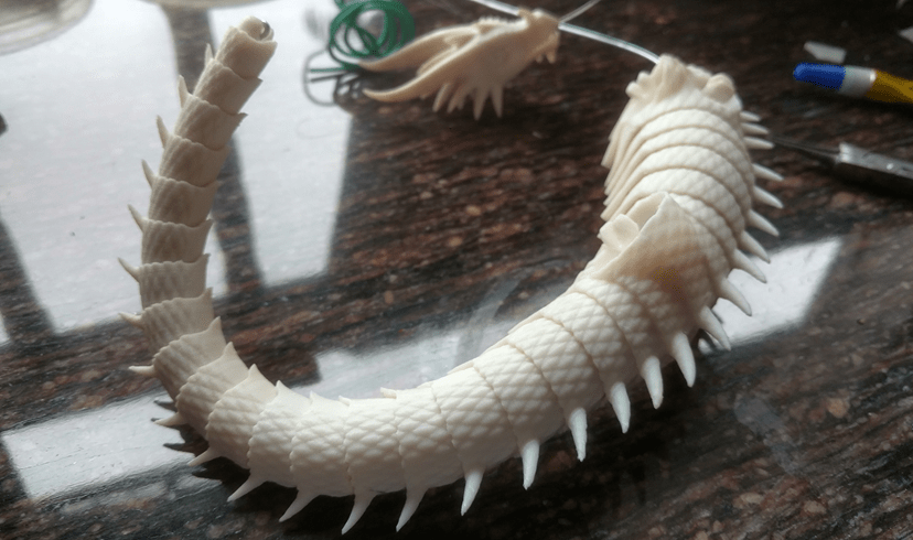 3d printed dragon tail