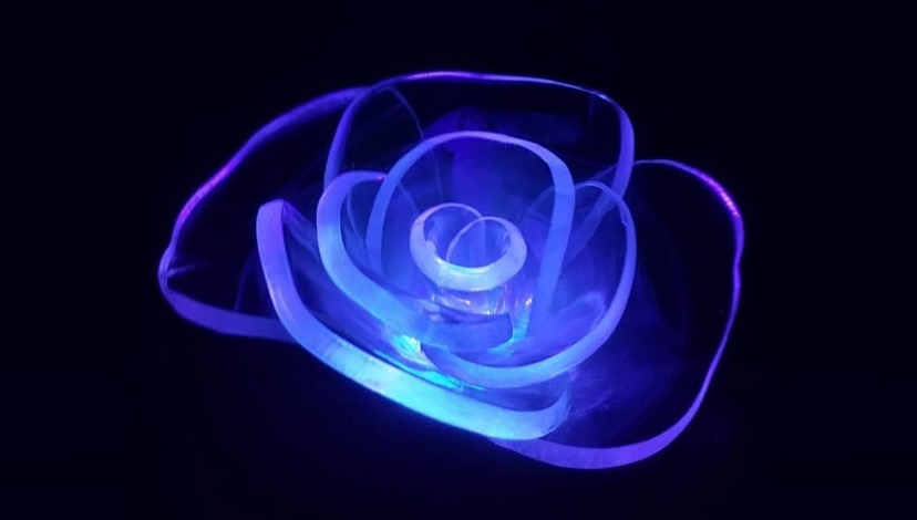 acrilic flower with light