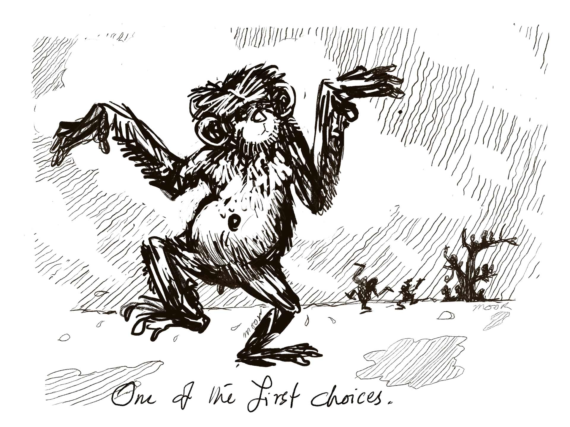 monkey dancing