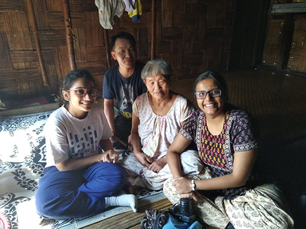 Kshipra, Anoko, Nani & Maitryee during the field trip