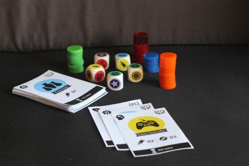 Prototype of a game called ‘The Second Life’ with custom dice