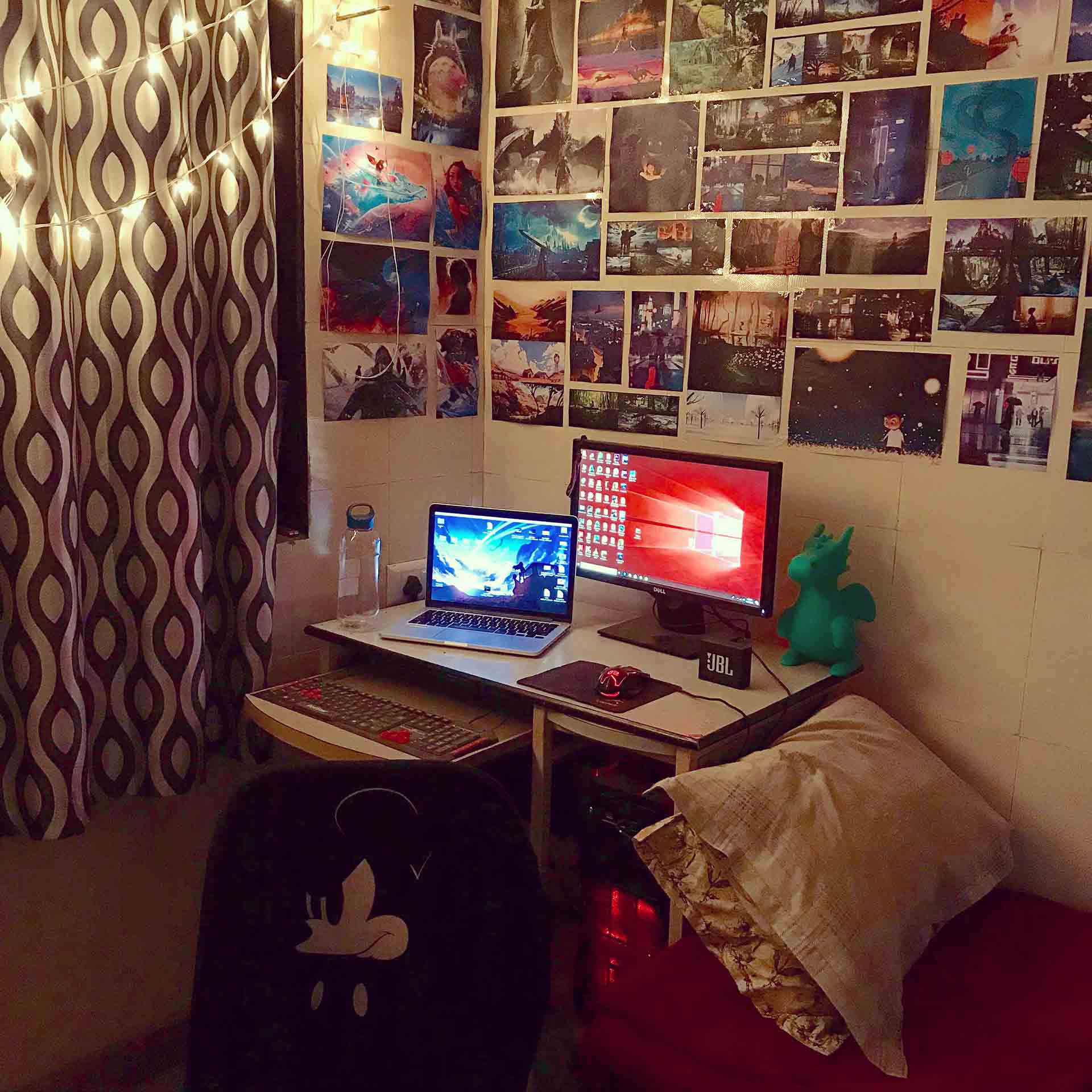 My desk at home in Mumbai