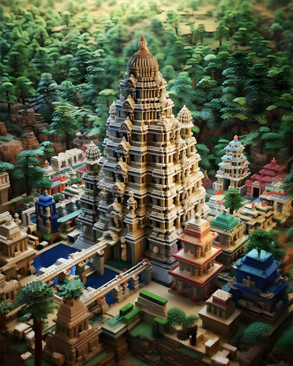 Lego best sale hindu temple